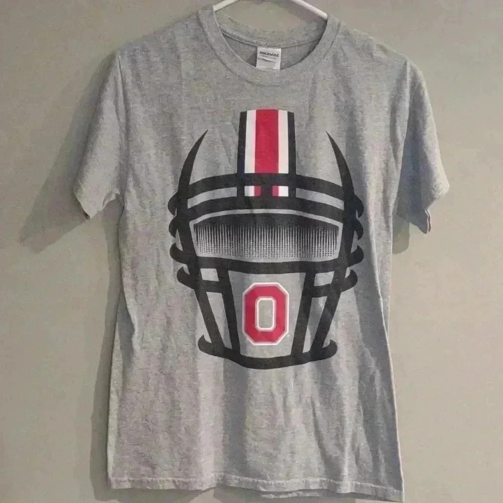 Ohio State short‎ sleeve football T-shirt gray men's small